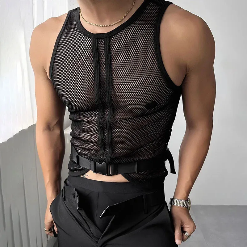 Sexy Sheer Gauze Muscle Men's ...