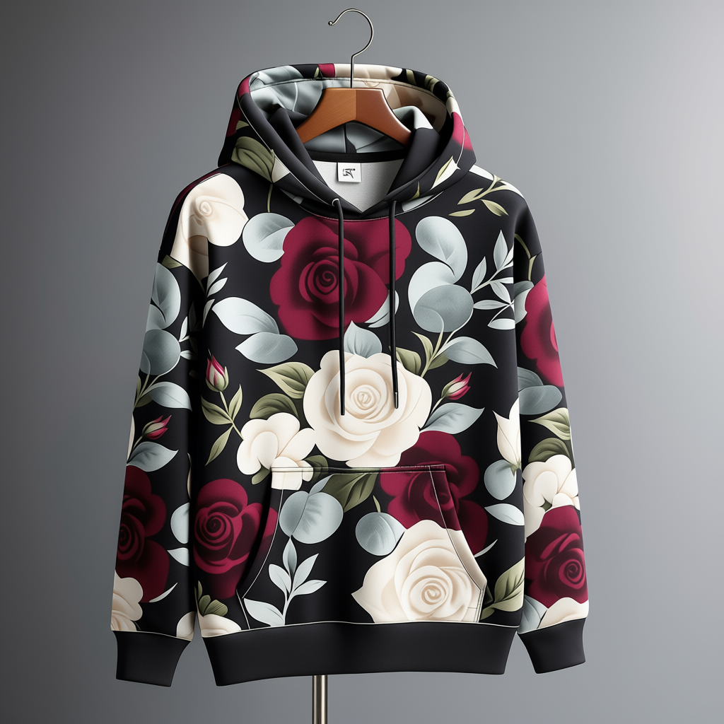 Men's Printed Hooded Sweatshirt