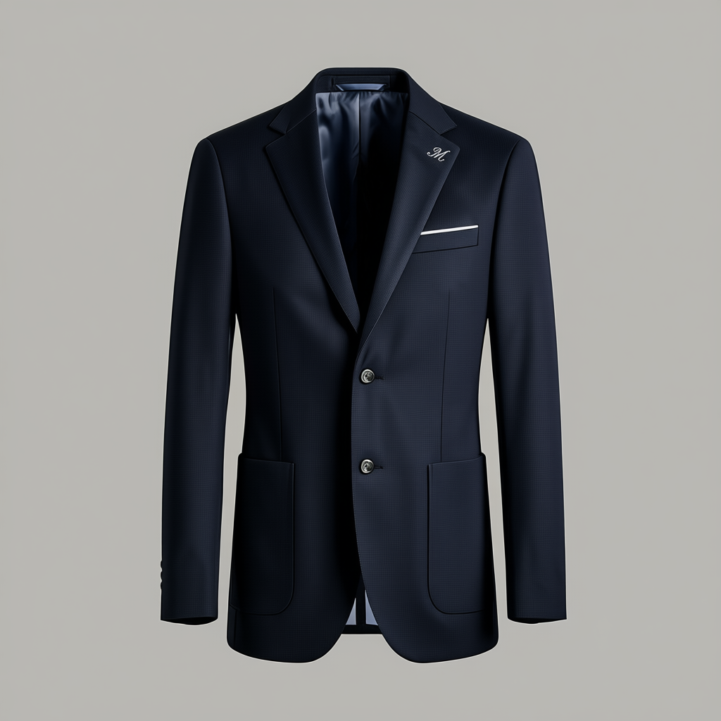Men's Slim-Fit Minimalist Suit Jacket
