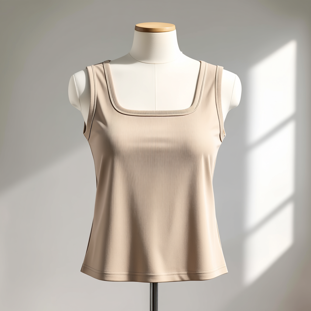 Square Neck Sleeveless Top for Women