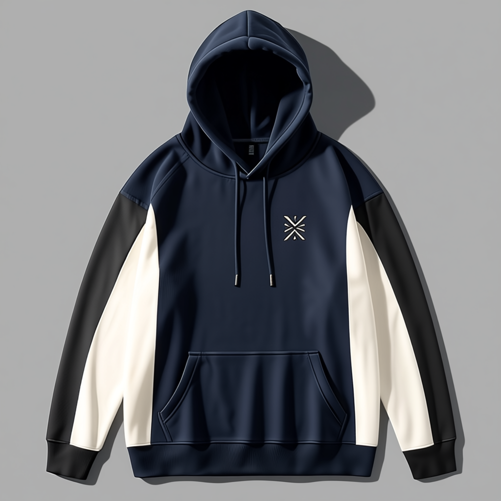 Color-Blocked Hoodie for Men