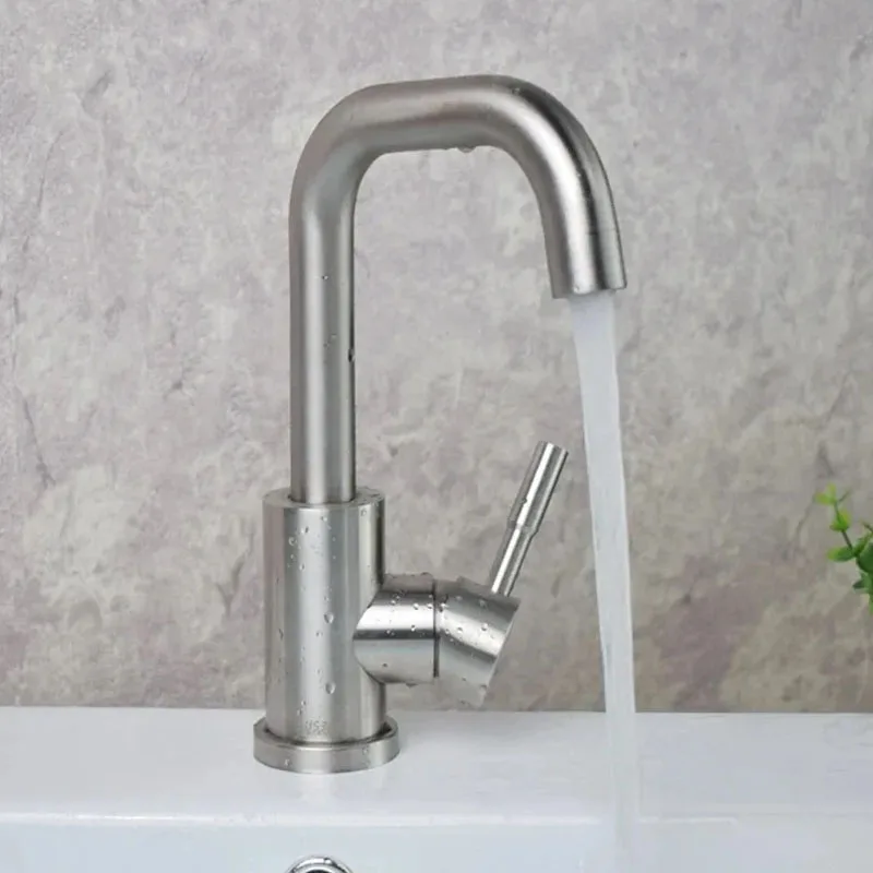 Faucet Hot Cold Wash Crane Tap 360 Rotation Sink Faucets Single Handle