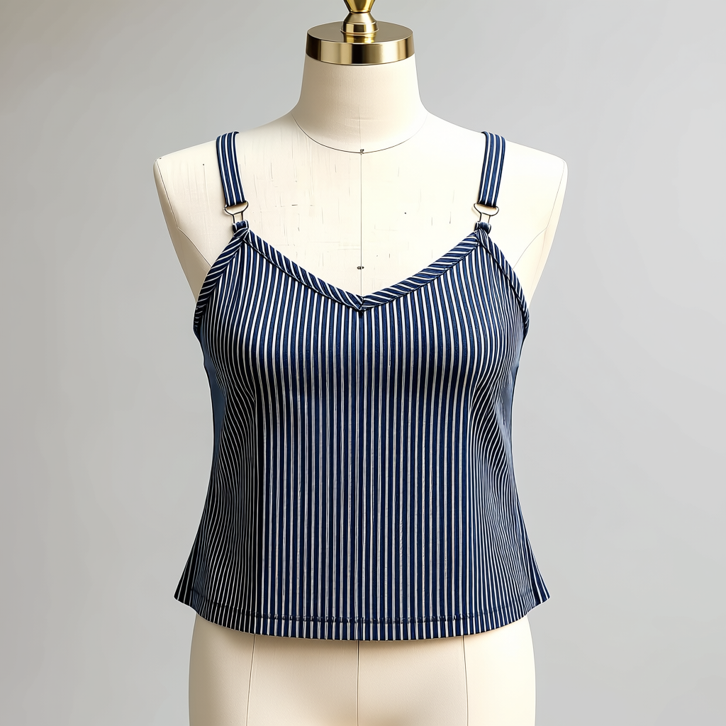 Women's Striped Sleeveless Tank Top