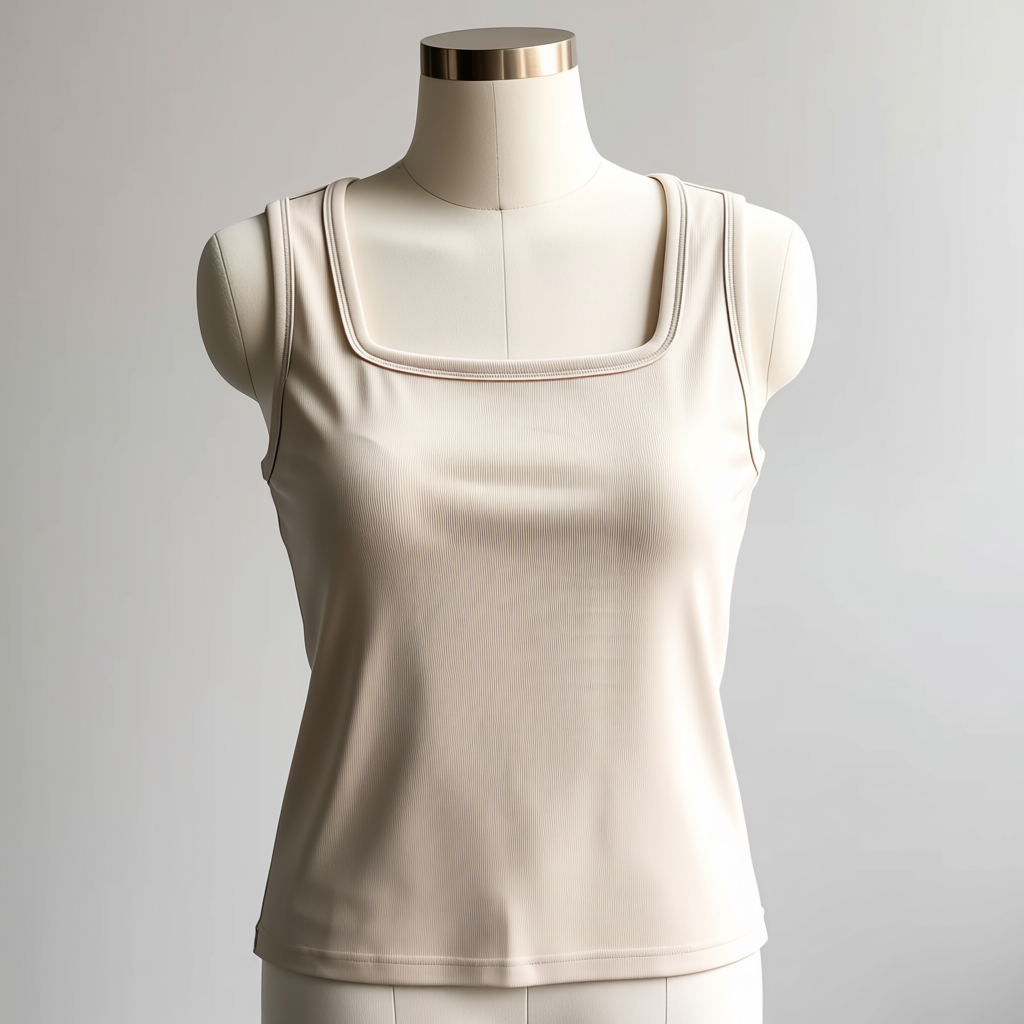 Fashion Square Neck Sleeveless Top for Women
