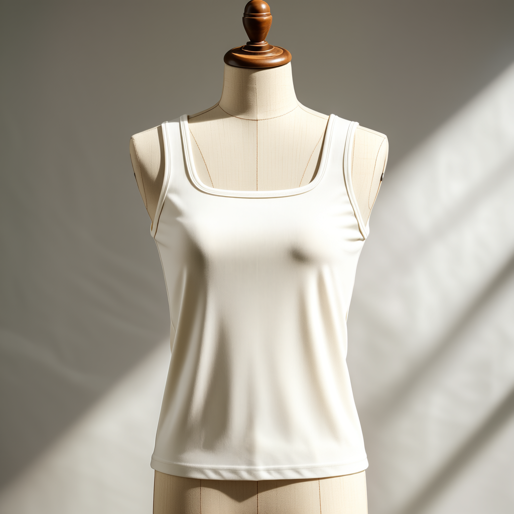 Women's Square Neck Simple Sleeveless Vest