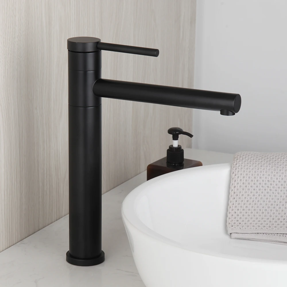 Faucet Basin Sink Hot Cold Water Mixer Tap Deck Mounted Bathroom Faucets
