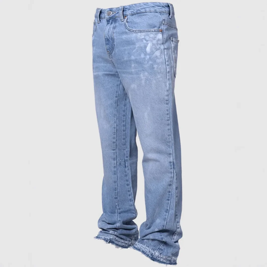 Men's Fashion Denim Pants Loose Wide Leg Jeans