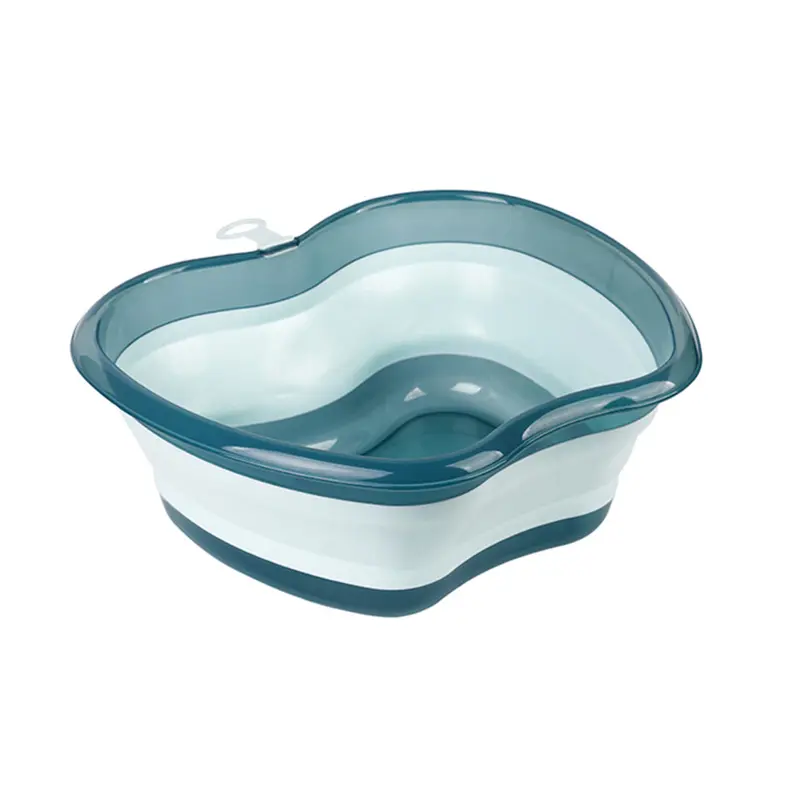 Portable Thickened Basin Apple Shape Design With Hanging Hole Durable Folding Basin