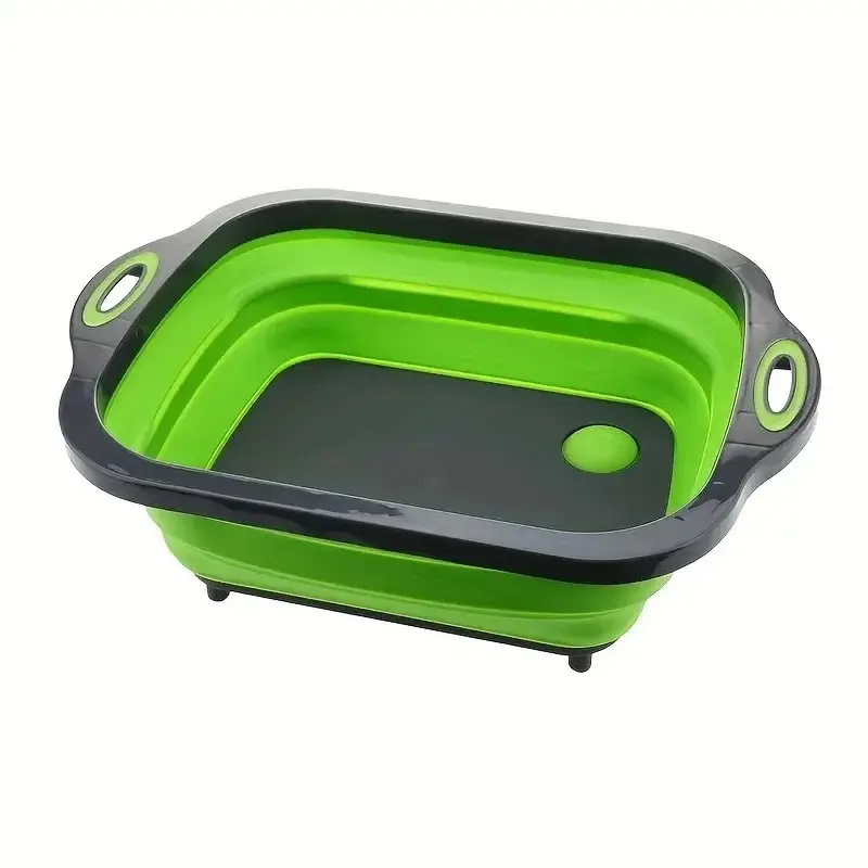 Portable Space Saving Basin With Built-in Sink And Storage Function