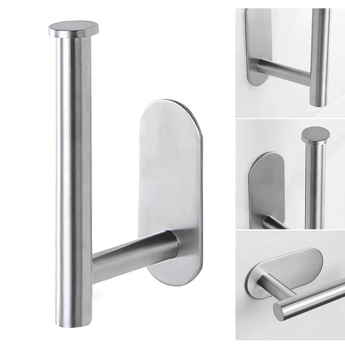 Toilet Paper Holder Self-Adhesive Storage Rack
