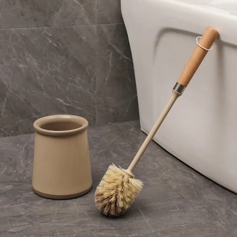 Long Handled Toilet Brush Suction Wall Mounted No Dead Corners Cleaning