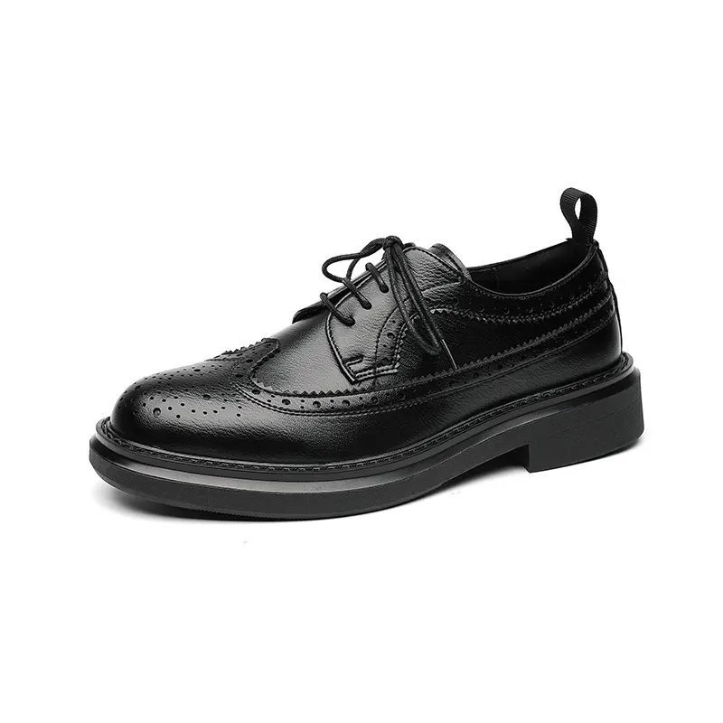 Men Dress Shoes Oxfords Patent Leather Shoes Lace UP Formal Black Leather Shoes