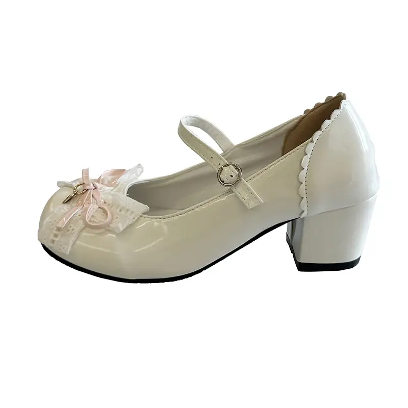 Sweet Lolita Lace Bow Mary Jane Shoes