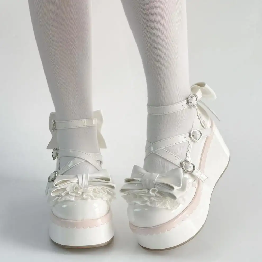 Sweet Lolita Style Flat Platform Shoes