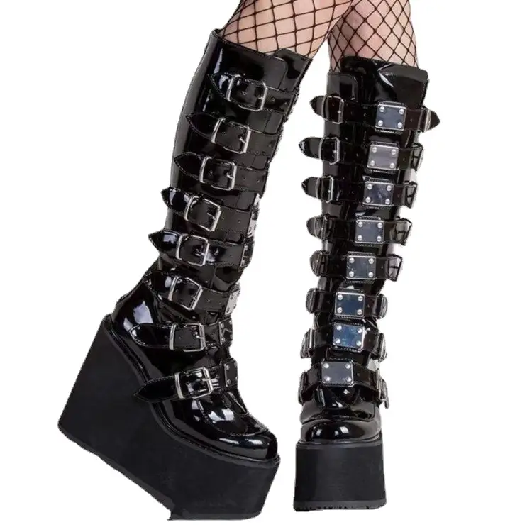 Women Boots Comfort Wedges Women Shoes Gothic Style