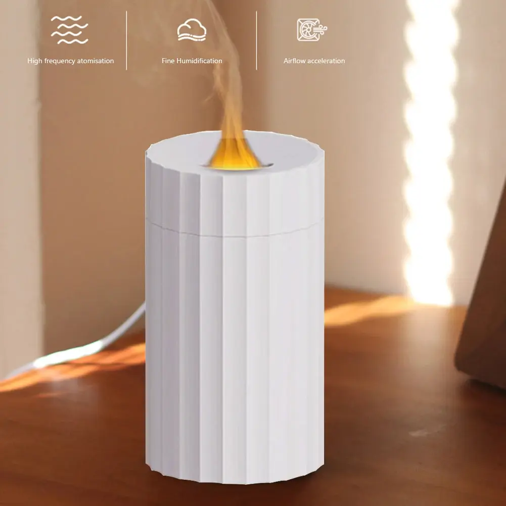 Simulated Flame Aromatherapy Humidifier Portable Essential Oil Diffuser