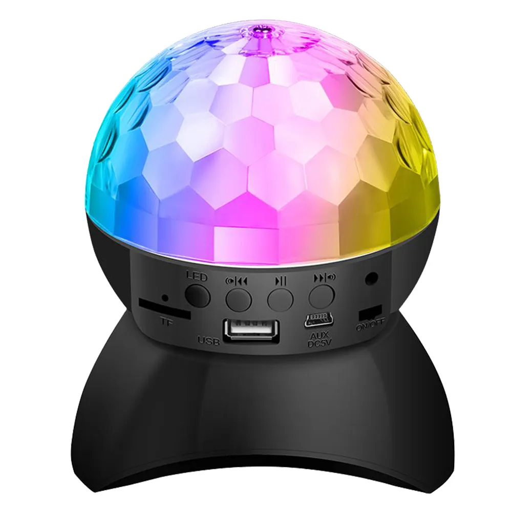 Night Light Bluetooth Music Rotating Stage Light Ball Lamp Birthday Party Lights Christmas Gifts Club Lamp