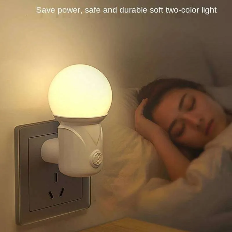 Plug-in LED Night Light for Bedroom and Corridor, Energy-Saving Socket Sleep Light