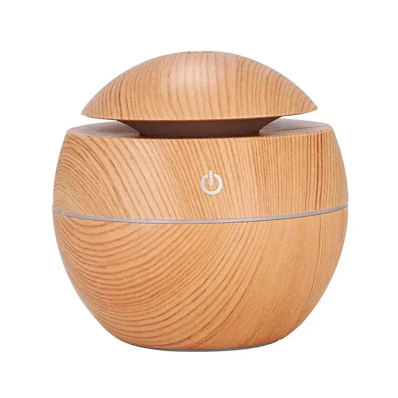 Wood Grain Ultrasonic Essential Oil Diffuser Portable Desktop Humidifier