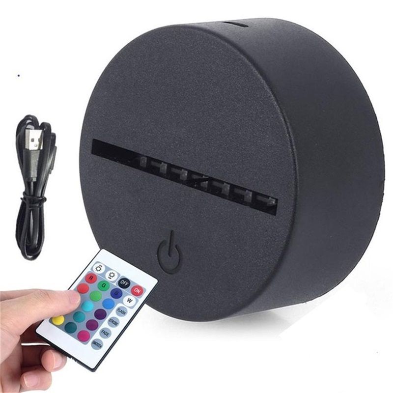 3D Illusion Night Light Touch Switch