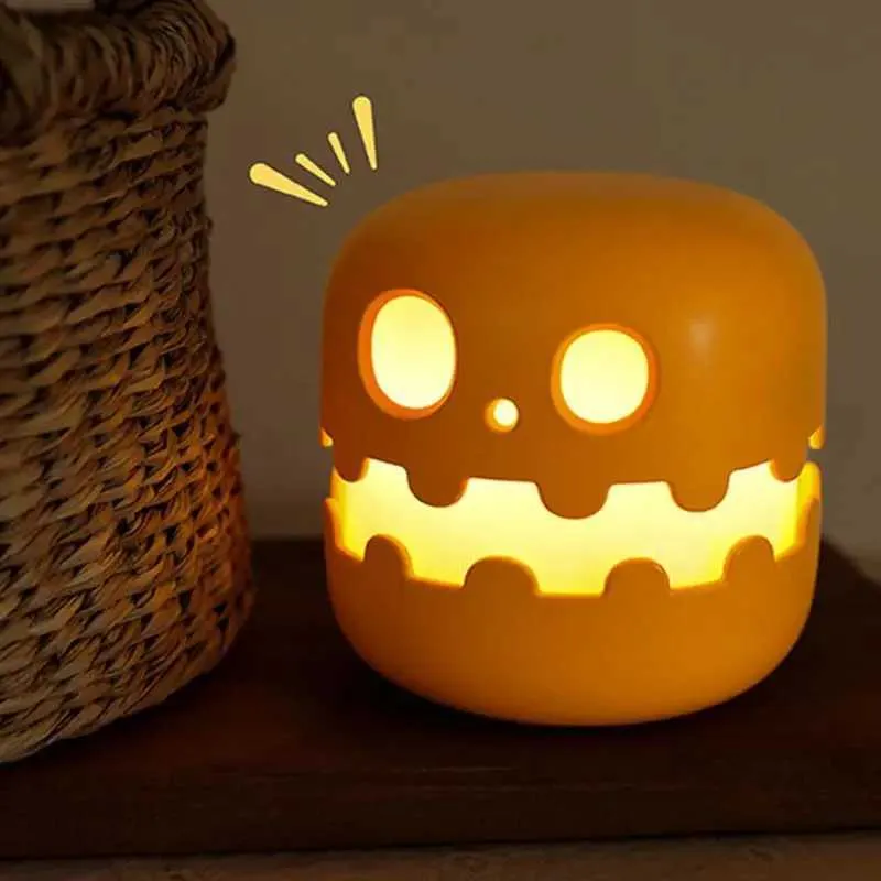 Pumpkin Night Light Cute Push Up Safety Light Decoration