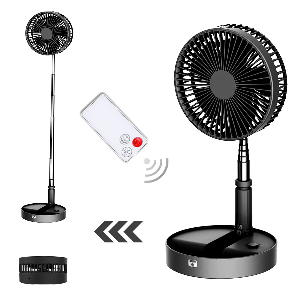 Desk Portable Fan Travel Fan With Remote Control Timer Battery Operated Or USB Powered