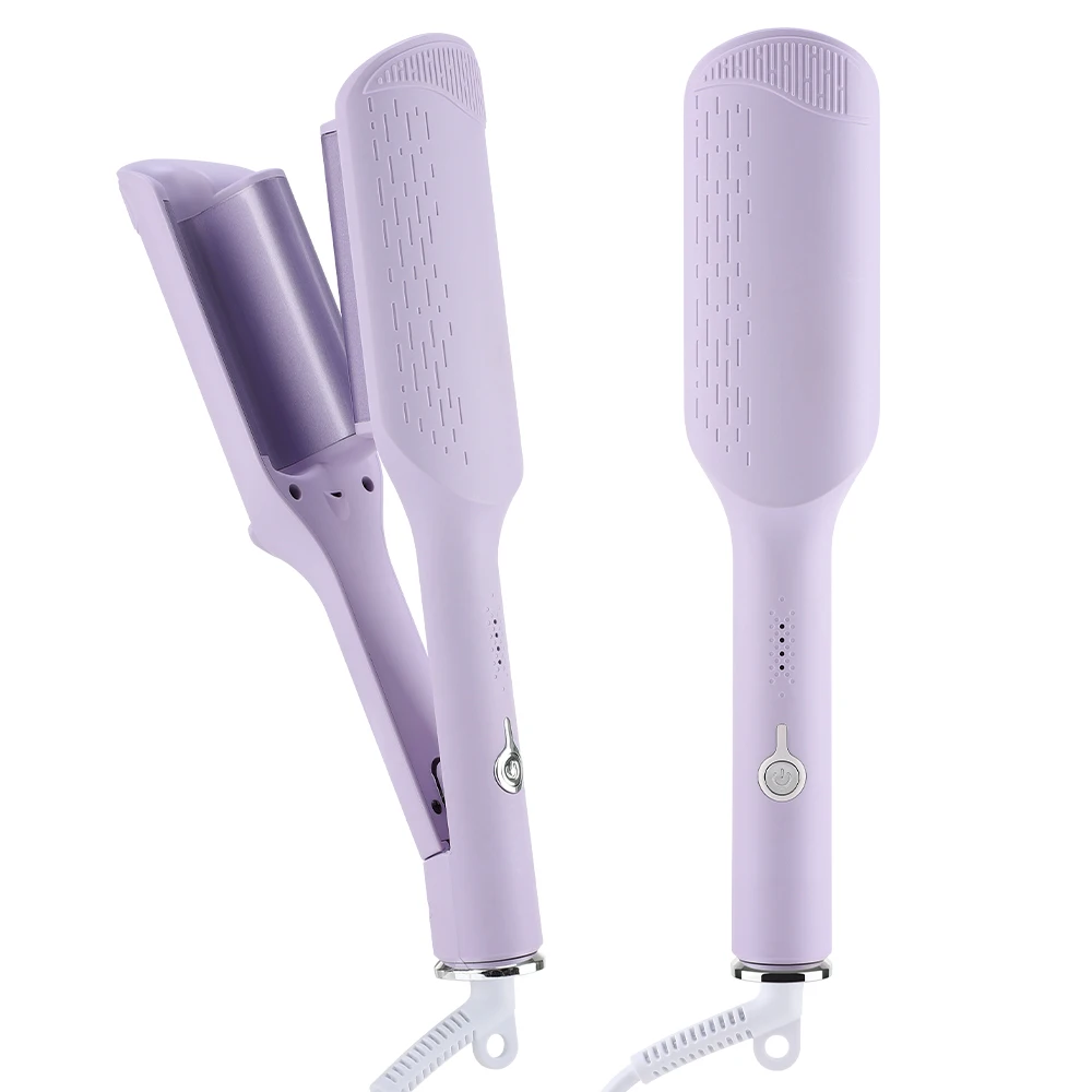 Deep Wave Electric Curling Iron 4 Adjustable Temperatures Fast Heating Styling Rod for Long Lasting Curls