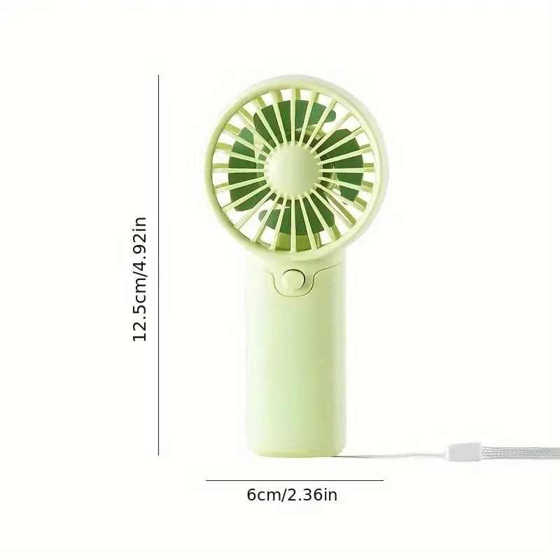 Cute Mini Fan Portable Handheld Fan Lightweight Handy Fan Pocket Size Low Noise Small Electric Fan