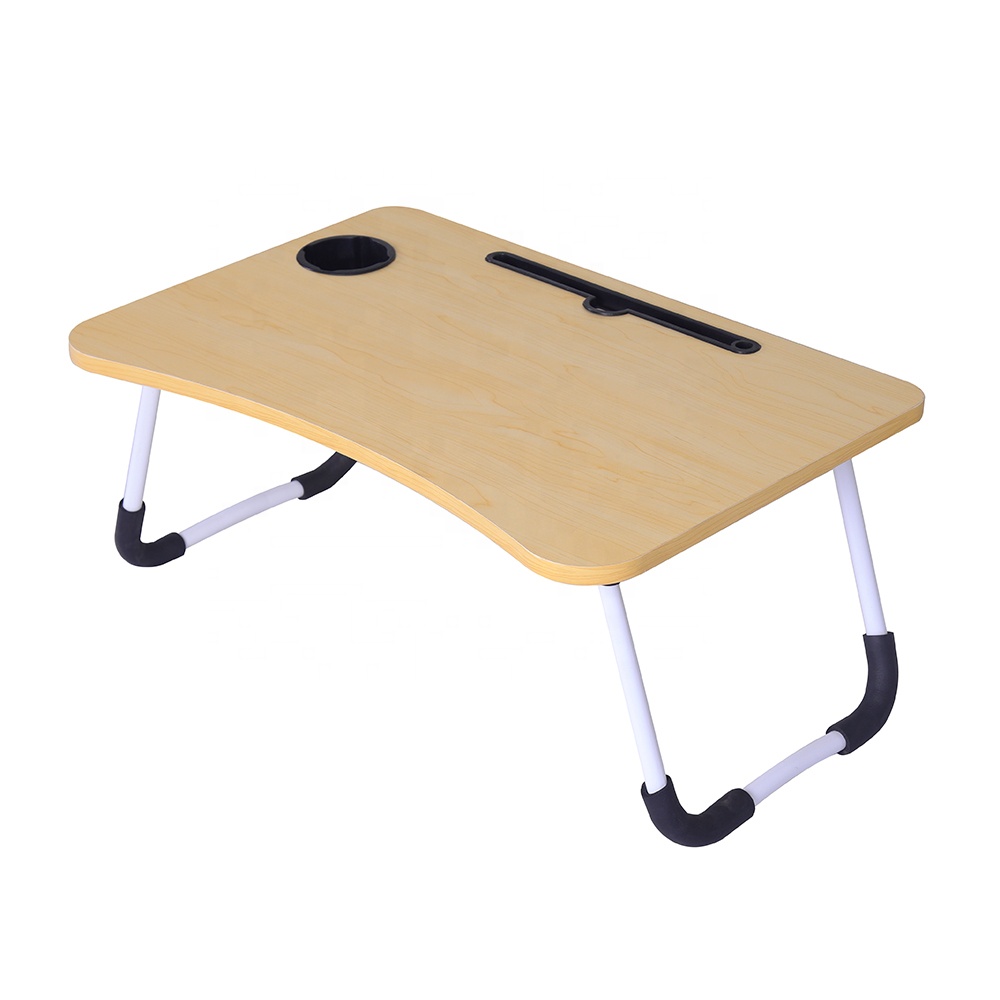 Wooden Folding Laptop Desk Laptop Stand Tray Portable Laptop Table