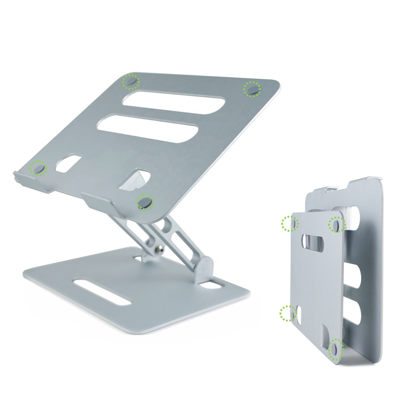 Adjustable Height Detachable Aluminium Laptop Stand Durable Metal Notebook Riser Desk Stand