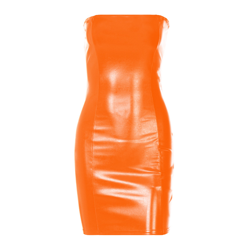 Women's Clothes Tight Artificial Leather ...