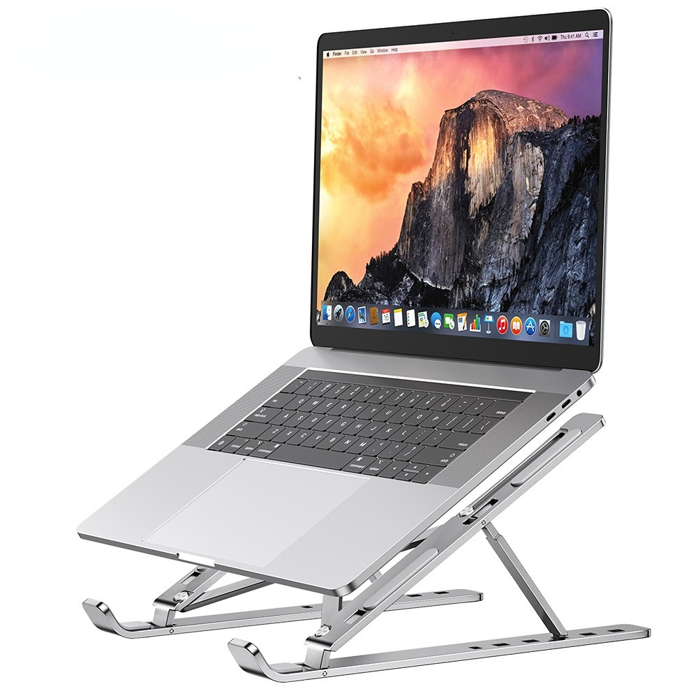 Foldable Aluminum Laptop Stand Computer Metal Hold...