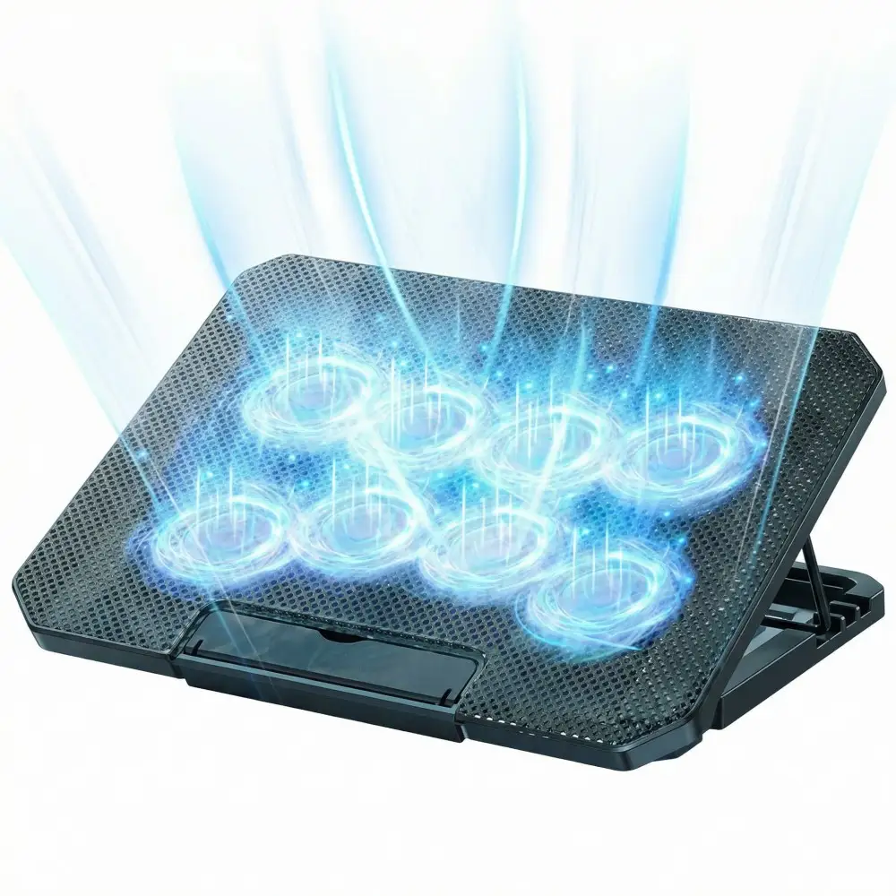 Laptop Cooler Fan LED Screen Two USB Port