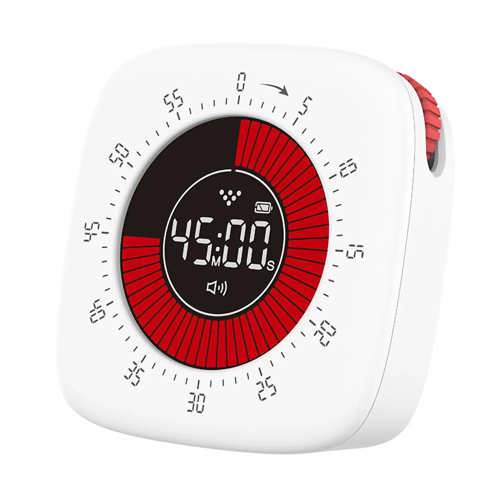 Visual Timer Rechargeable 60 Minutes Countdown Clock Silent Timer Mechanical Timer