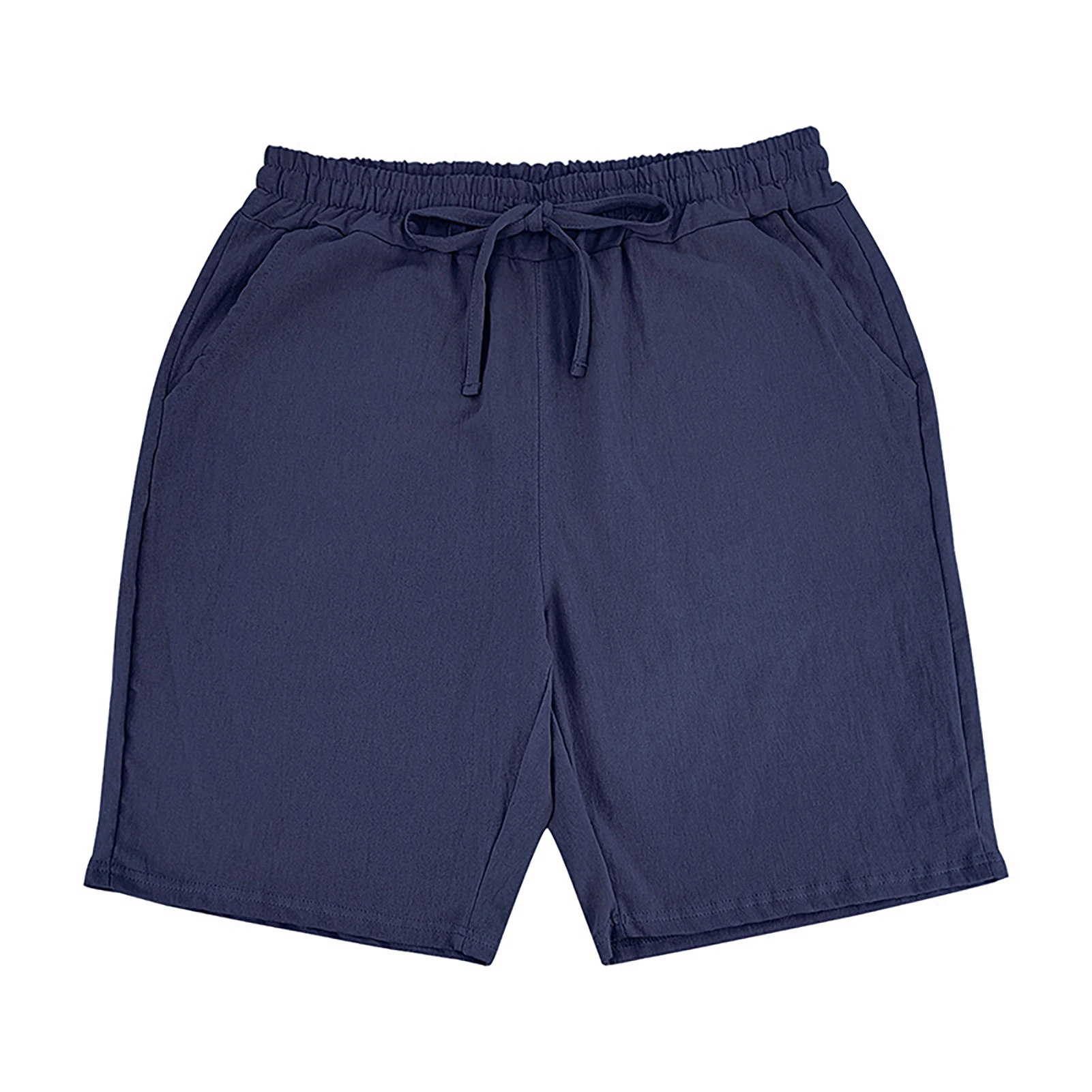 Men's Cotton Linen Shorts Breathable ...