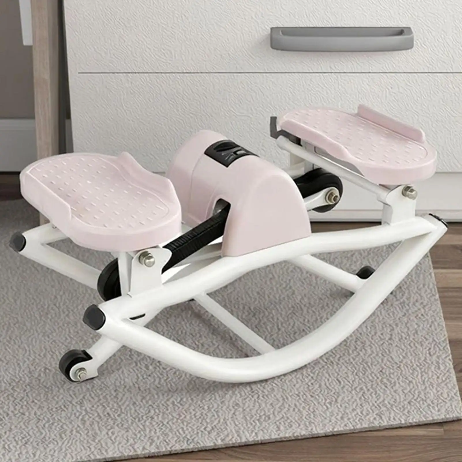 Rocking Stepper - Portable Leg And Glute Exercise Machine With Side-To-Side Swings