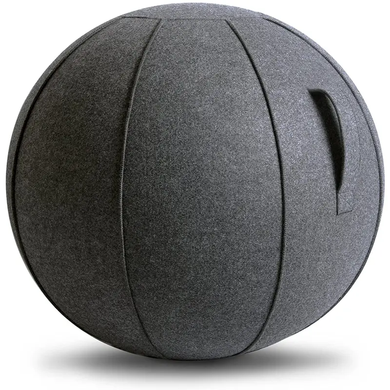 Linen Yoga Ball Cover Balance Ball Protector Yoga Ball with Pump For Home Gym Yoga Pilates Fitness Body Building