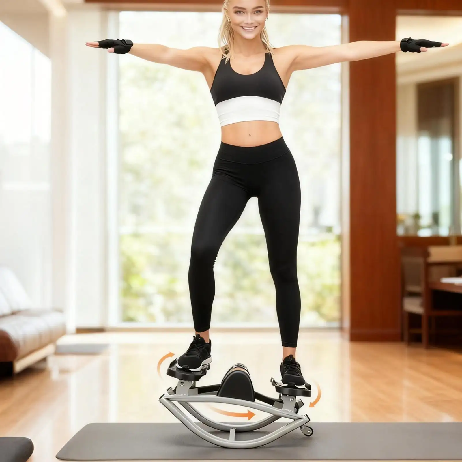 Swing Stepper For Leg Workout Portable Silent Side Stepper