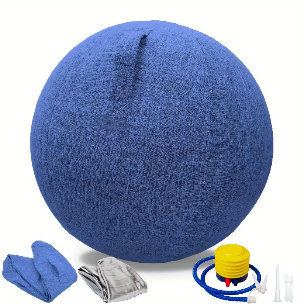 Fitness Ball Chair With Fabric Cover Pilates Yoga Ball Chair