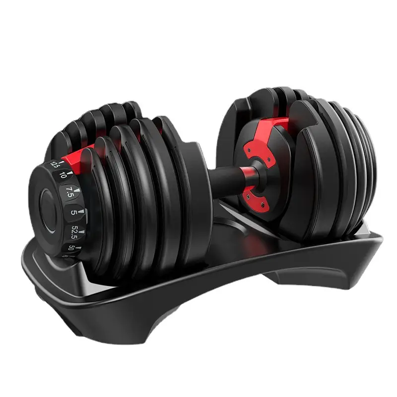 Fitness Adjustable Dumbbells 24 Kg Easy Muscle Growth
