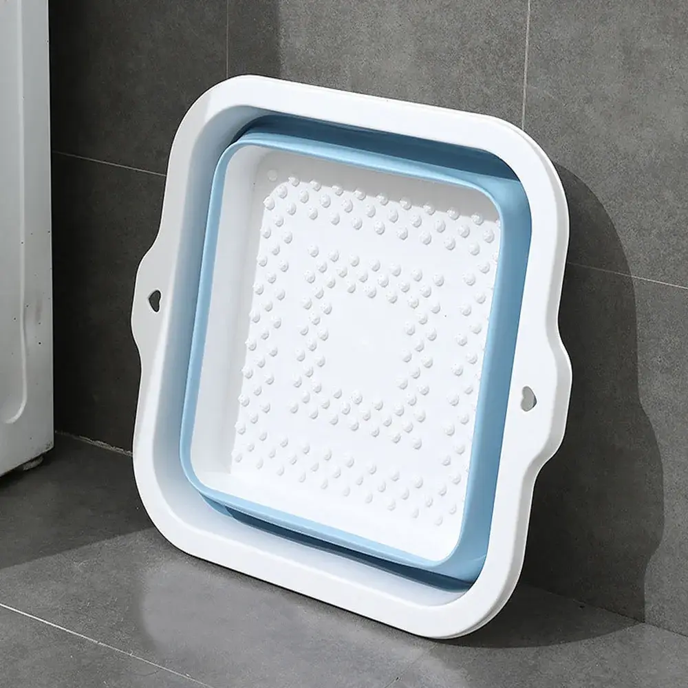 Household Foldable Foot Basin Press Type Thickened...
