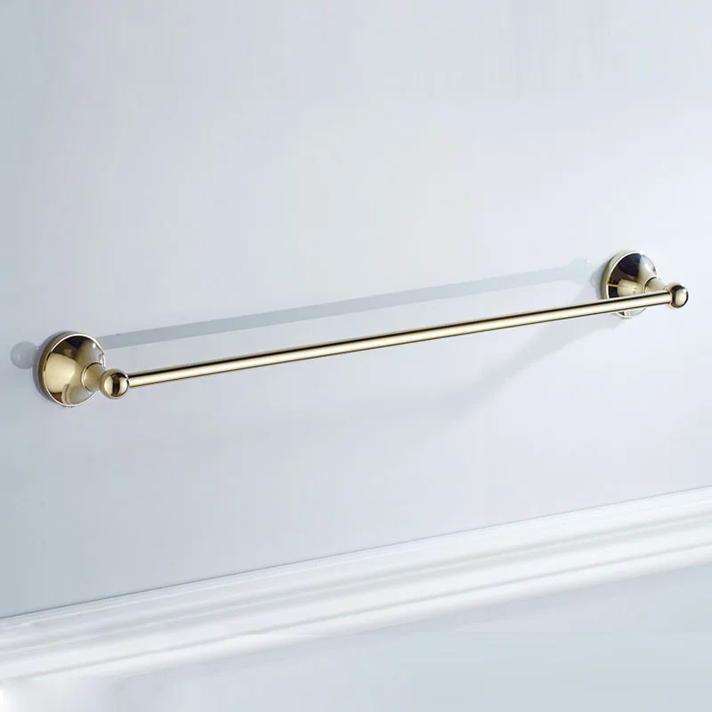 Wall Mounted Bathroom Single Towel Shelf Rack Holder Bath Towel