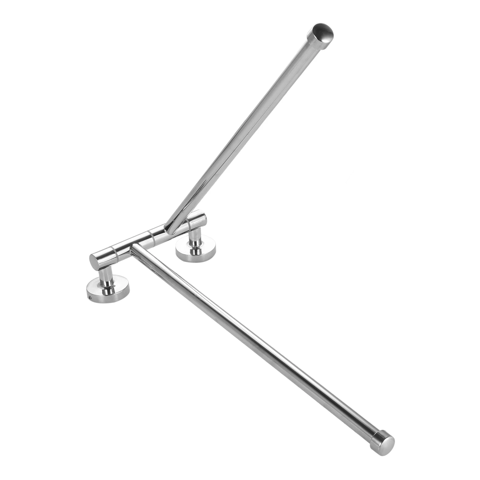 2 Swivel Bars Wall Mounted Rotating Towel Rack Bat...