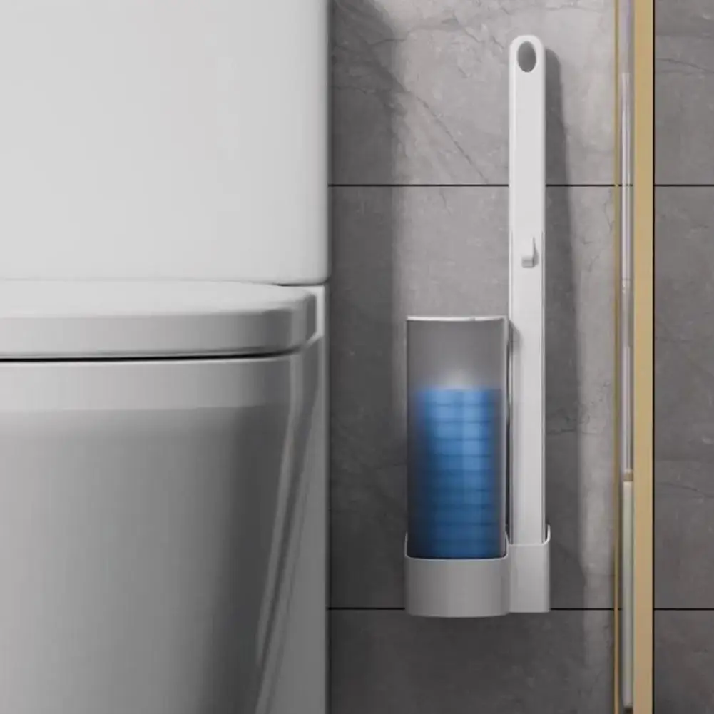 Wall Hanging Toilet Cleaner Disposable Toilet Brush Replacement Head