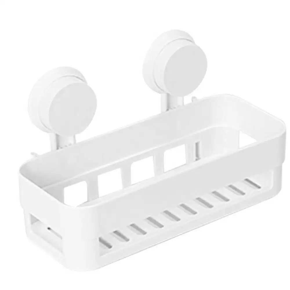 Corner Shelf With Suction Shower Rack Organizer Cu...