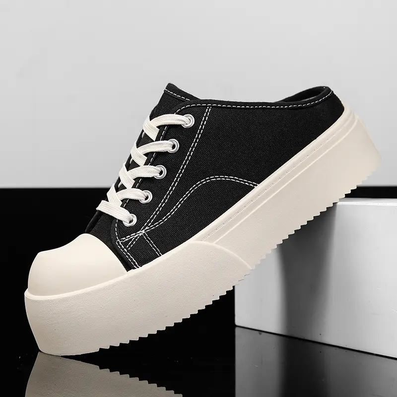 Half-Drag Canvas Shoes Without Heels, Lazy Person'...