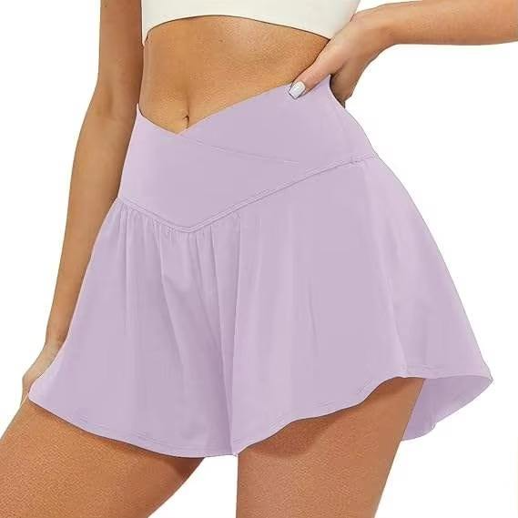 Women Sports Skort Breathable Polyester Fitness Tr...
