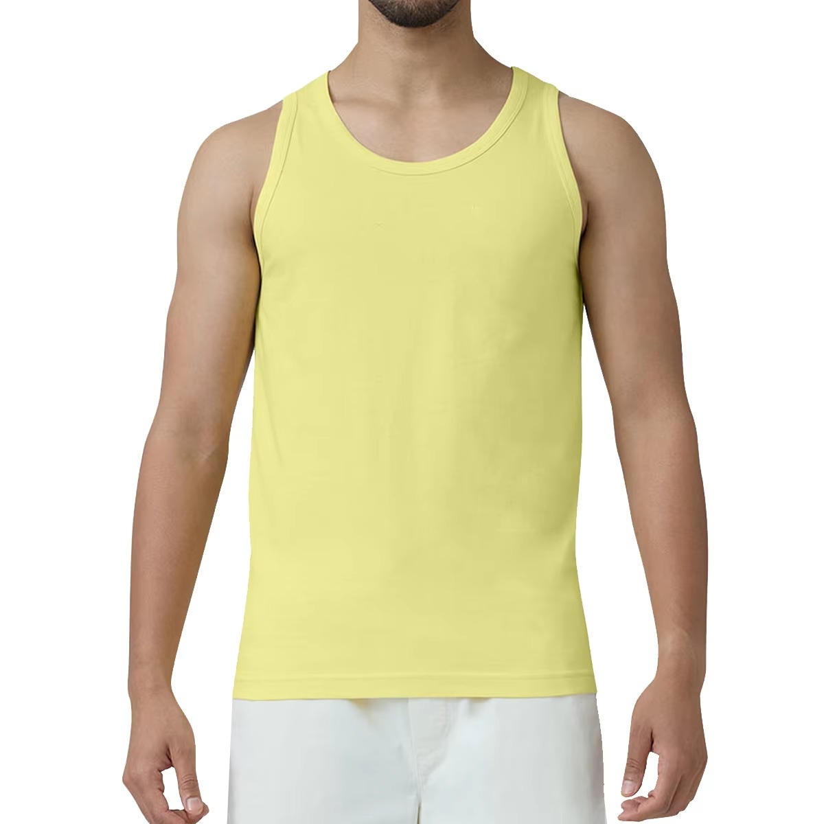 Men Sleeveless Vest Breathable Lightweight Anti-Wrinkle Fitness Workout