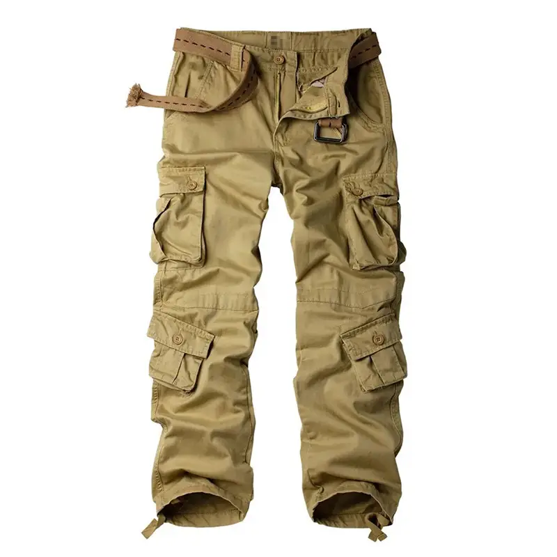 Multi-Pocket Work Pants Men Trousers Casual Cargo Pants