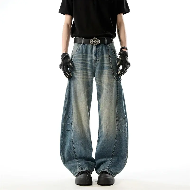 Stylish Men's Straight-Leg Trousers With Pleated P...